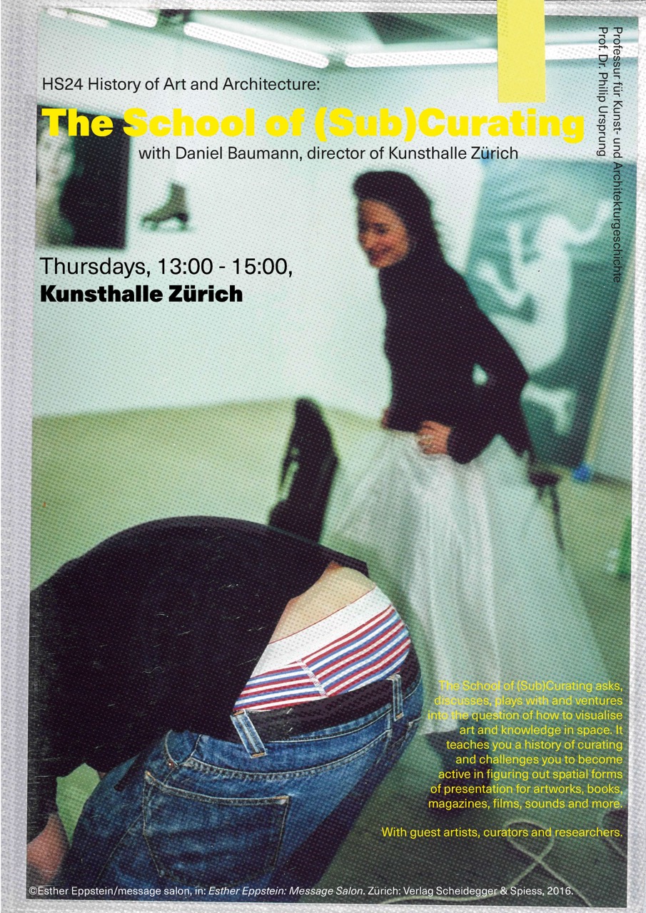 Link zur Website des Seminars "The School of (Sub)Curating"
