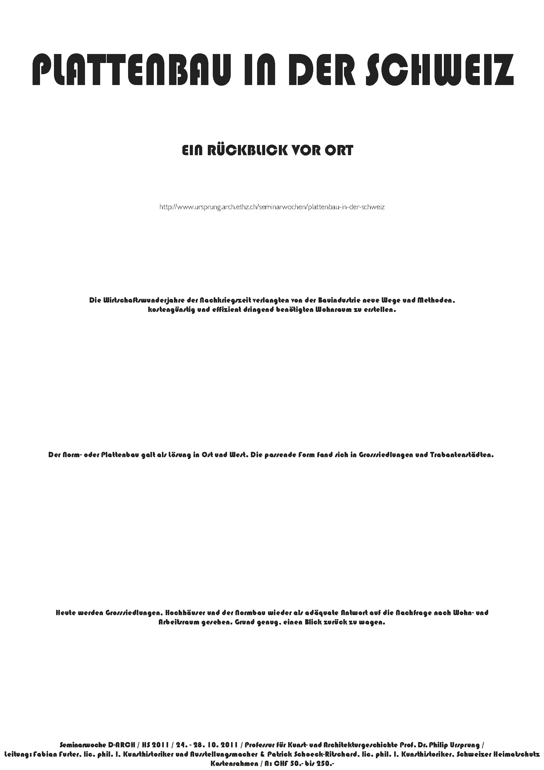 Link zur Website der Seminarwoche "Plattenbau"