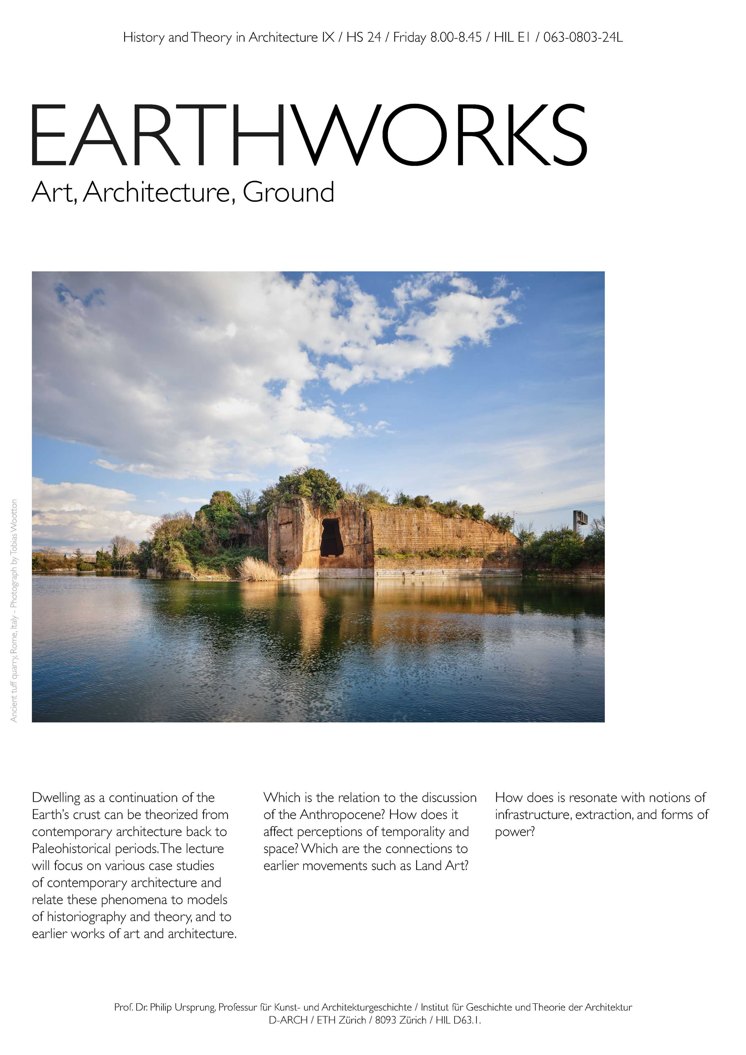 Link zur Website der Vorlesung "earthworks"