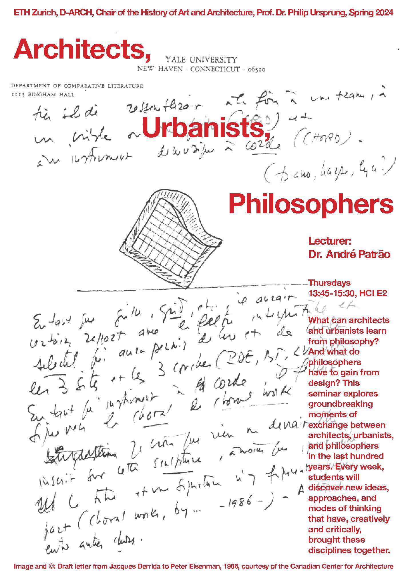 link to the webpage of the Lecture Architects, Urbanists, Philosophers