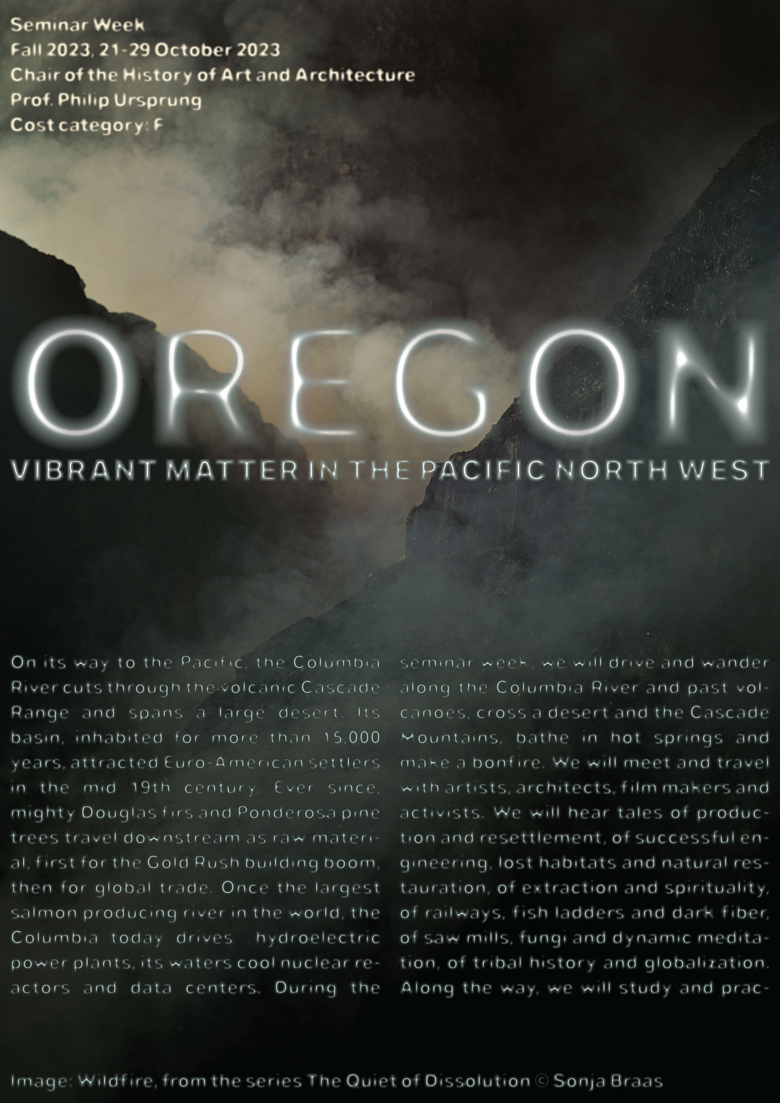 Poster for Seminar Week to Oregon